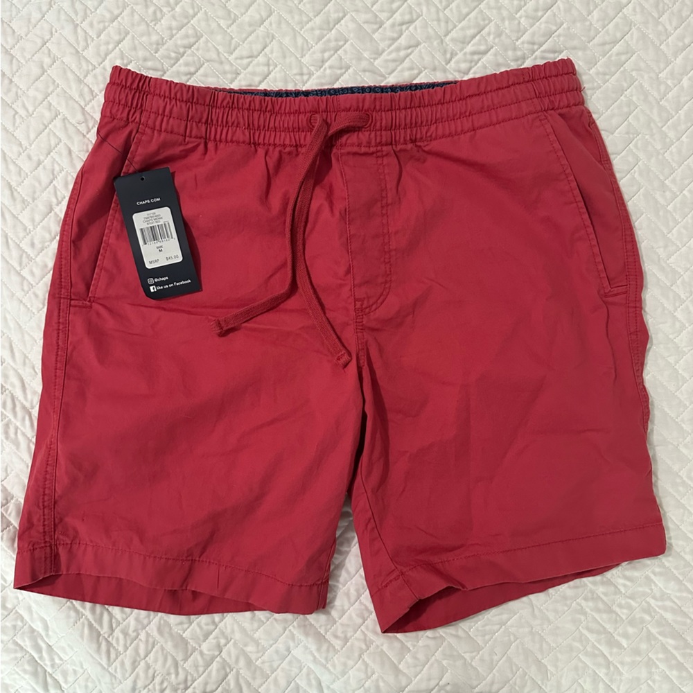 Chaps red chino 7" shorts